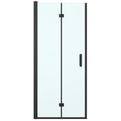 Drzwi prysznicowe wnękowe 90 cm Oltens HALLAN 21201300 czarne mat