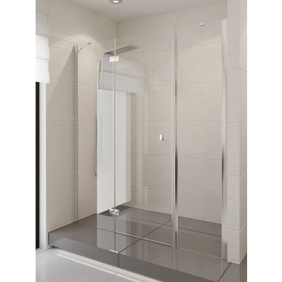 Drzwi wnękowe 120-123x190 cm szkło czyste New Trendy MODENA PLUS EXK-1029/EXK-1043P prawe