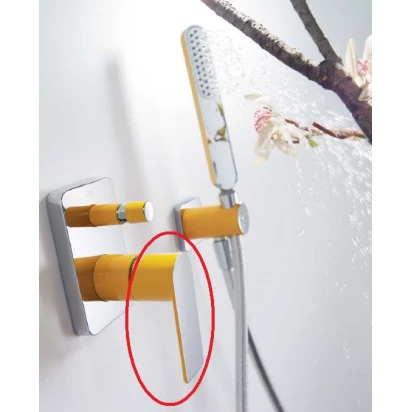 Dźwignia do baterii wannowo-natryskowych Tres LOFT-COLORS 299.083.07.NA pomarańczowa