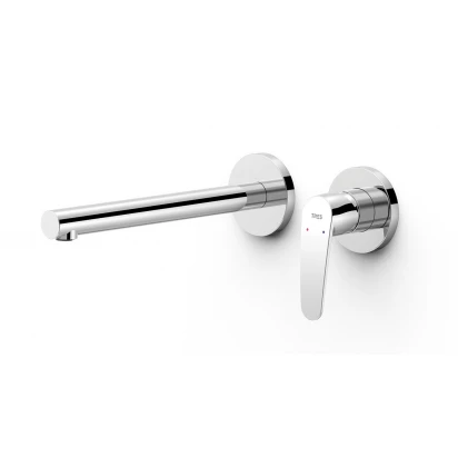 Element naścienny do podtynkowego korpusu baterii umywalkowej wylewka 237 Tres FLAT 22030022 chrom