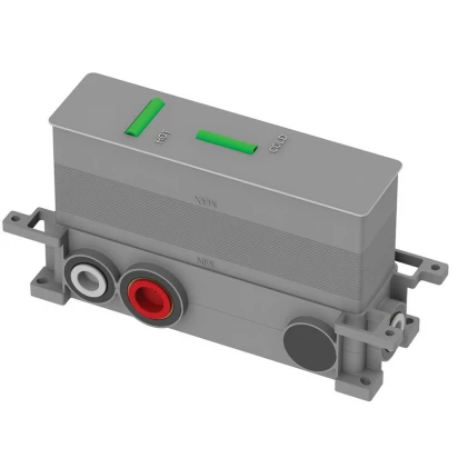 Element podtynkowy baterii termostatycznej 3-wyjściowej Omnires BOXTE3F