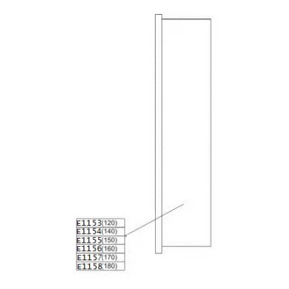 Element stały do drzwi przesuwnych D4/VE 140 cm, szkło hartowane Sanplast VERA 660-E1154