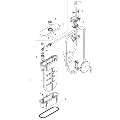 Element zewnętrzny owalny Hansgrohe SBOX 28020000