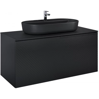 Elita GLAM Szafka podumywalkowa 120 cm 1S + 1S RE011200167160 czarna mat