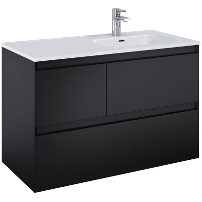 Elita SPLIT Szafka pod umywalkę 100 cm 3S prawa RE011005157160 czarna mat