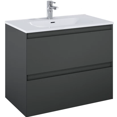 Elita SPLIT Szafka pod umywalkę 80 cm 2S RE010800056010 antracytowa mat