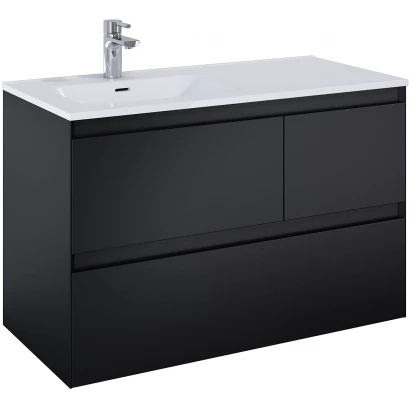 Elita SPLIT Szafka podumywalkowa 100 cm 3S lewa RE011006157160 czarna mat