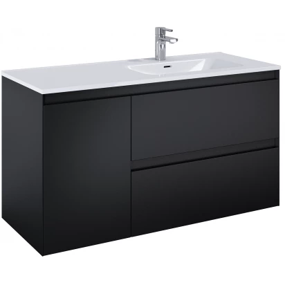 Elita SPLIT Szafka podumywalkowa 120 cm 2S prawa z koszem cargo RE011205257160 czarna mat