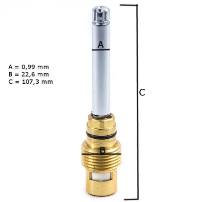 Głowica ceramiczna 1/2 do baterii podtynkowych z serii Modern Omnires B06-BG CZ0711
