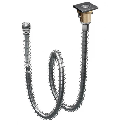 Gniazdo słuchawki z wężem do baterii wannowej Dry Box Excellent AREX.SET.060CR kwadratowe/chrom