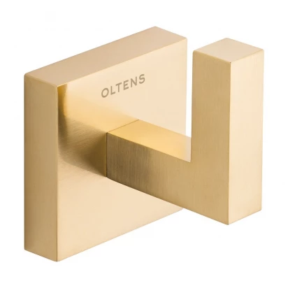 Haczyk na ręcznik kwadratowy Oltens TVED 80003810 złoto szczotkowane