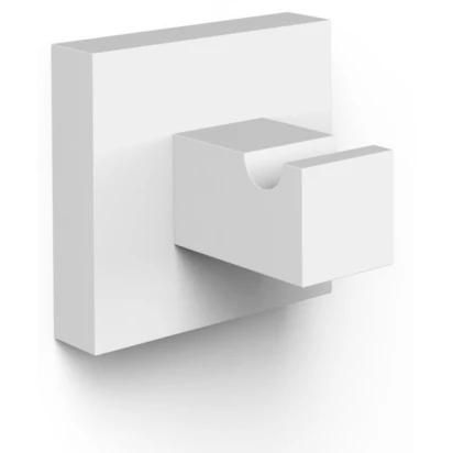 Haczyk pojedyńczy Tres CUADRO-TRES 10723620BM biały mat