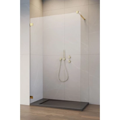 Kabina Walk-in 115x200 Radaway ESSENZA PRO GOLD 10103115-09-01 złota