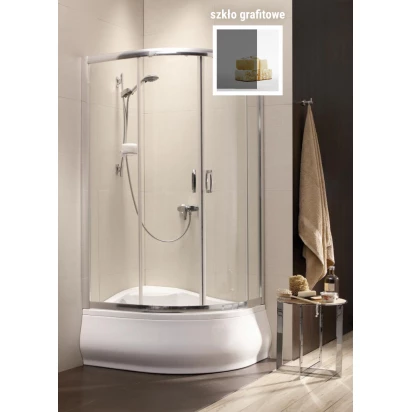 Kabina asymetryczna 100x80x170 Radaway PREMIUM PLUS E 30481-01-05N grafit