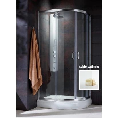 Kabina asymetryczna 100x80x190 Radaway PREMIUM PLUS E 30491-01-02N satinato