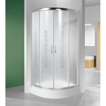 Kabina półokrągła 80x205 z brodzikiem Sanplast TX4+Bpza 602-270-0051-01-220 biewW14