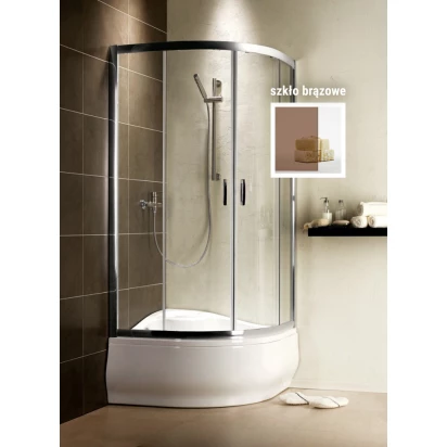 Kabina półokrągła 80x80x170 Radaway PREMIUM PLUS A 30411-01-08N brązowa