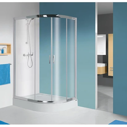 Kabina półokrągła 90x120 cm komplet z brodzikiem Sanplast TX5 biewCR 602-271-0310-01-371 lewa