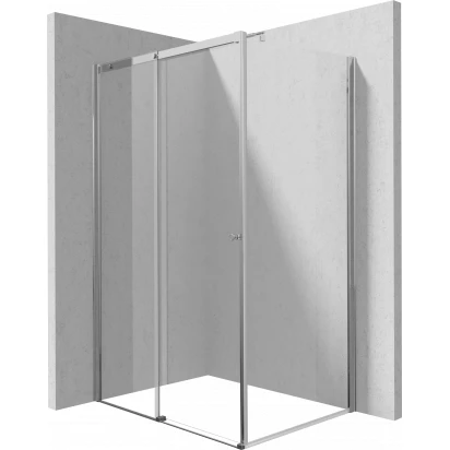 Kabina prostokątna 100x70 Deante KERRIA PLUS KTSP010P,KTS 037P,KTS 0P1X d/przesuwne + ścianka