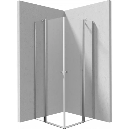 Kabina prostokątna 100x90 Deante KERRIA PLUS KTSU041P,KTSU043P podwójne drzwi uchylne