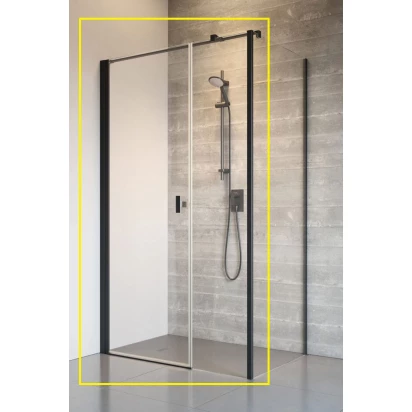 Kabina prostokątna 120 cm Radaway NES 8 BLACK KDS I 10073120-54-01R,10073112-54-01  front lewy