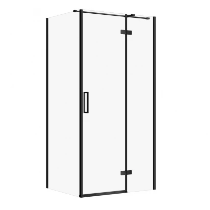 Kabina prysznicowa 100X80X195 prawa Transp Cersanit CITY S584-096 czarna