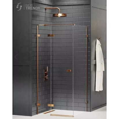 Kabina prysznicowa 90x120x200 New Trendy AVEXA COPPER BRUSHED EXK-3556 lewa