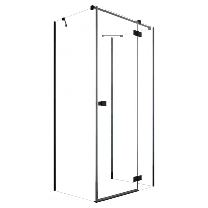 Kabina prysznicowa FRONT 100x200 Radaway ESSENZA NEW BLACK KDJ+S 1385022-54-01R prawa/czarna