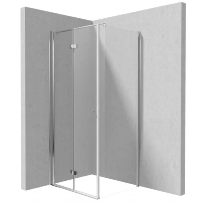 Kabina prysznicowa kwadratowa 100x100 Deante KERRIA PLUS KTSX043P, KTS 030P d/składane + ścianka