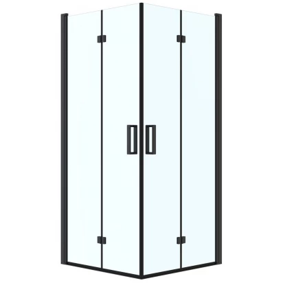 Kabina prysznicowa kwadratowa 80x80 cm Oltens BYSKE 20001300 czarna mat