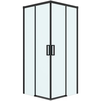 Kabina prysznicowa kwadratowa 90x90 Oltens BREDA 20006300 czarna mat