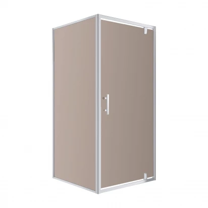 Kabina prysznicowa kwadratowa 90x90 Omnires OMNIRES S-90K szkło brązowe