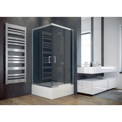 Kabina prysznicowa kwadratowa 90x90x165 Besco MODERN MK-90-165-G szkło grafitowe
