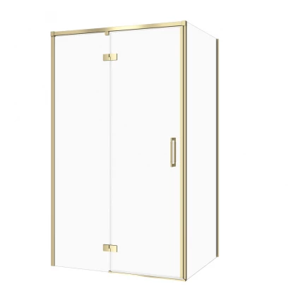 Kabina prysznicowa lewa 120X90X195  Cersanit LARGA S601-474 złoty mat