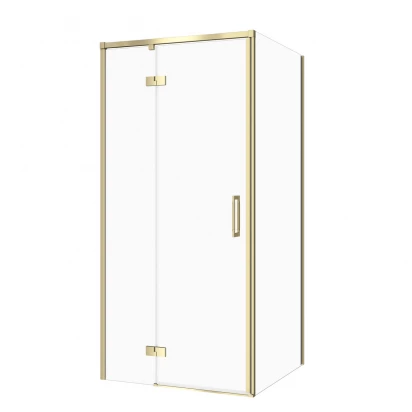 Kabina prysznicowa lewa 80X90X195  Cersanit LARGA S601-463 złoty mat