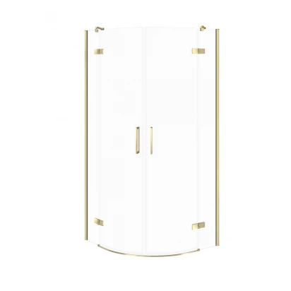 Kabina prysznicowa półokrągła 80X80X195 Cersanit CITY S584-074 złota