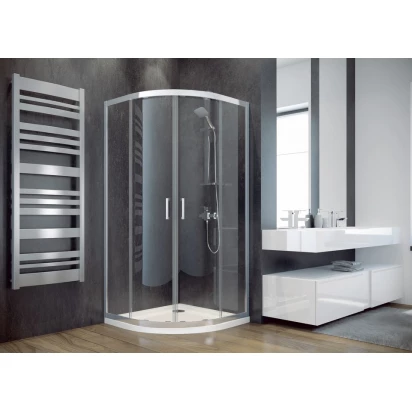 Kabina prysznicowa półokrągła 80x80x185 Besco MODERN MP-80-185-C