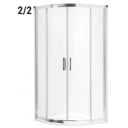 Kabina prysznicowa półokrągła 90 część 2/2 Reflex Koło GEO 6 GKPG90R22003B