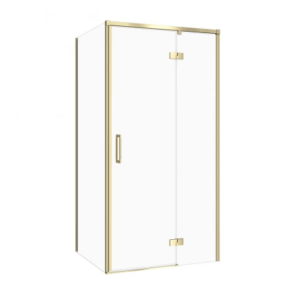 Kabina prysznicowa prawa 100X90X195 Cersanit LARGA S601-470 złoty mat