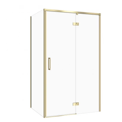 Kabina prysznicowa prawa 120X90X195  Cersanit LARGA S601-473 złoty mat