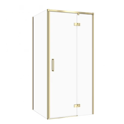 Kabina prysznicowa prawa 90X80X195 Cersanit LARGA S601-488 złoty mat