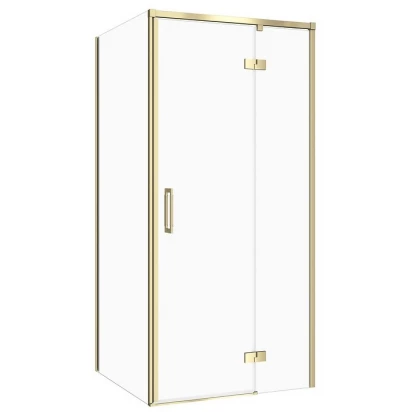 Kabina prysznicowa prawa 90X90X195  Cersanit LARGA S601-467 złoty mat
