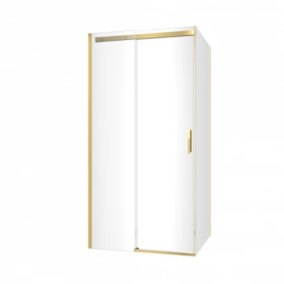 Kabina prysznicowa prostokątna 100x90 Excellent ROLS KAEX.2616.K.1000.0900.GL złoty połysk