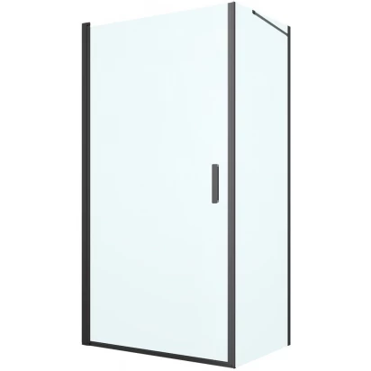 Kabina prysznicowa prostokątna 100x90 drzwi + ścianka Oltens RINNAN 20219300 czarna mat