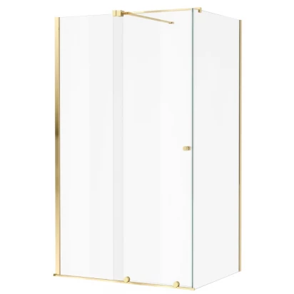 Kabina prysznicowa prostokątna 120x90 cm Excellent ORTIGO KAEX.5016.K.1200.0900.GL złoty połysk