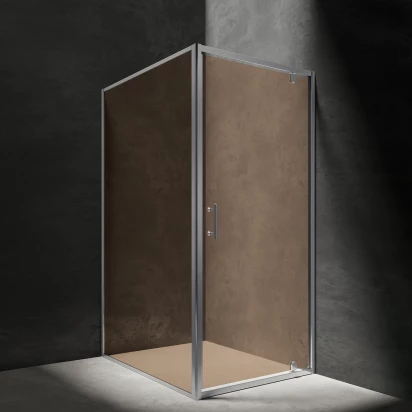 Kabina prysznicowa prostokątna 120x90 cm Omnires S-90/120K szkło brązowe