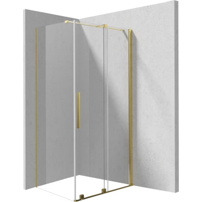 Kabina prysznicowa prostokątna 140x70 cm Deante PRIZMA KPNZP14S07 złota