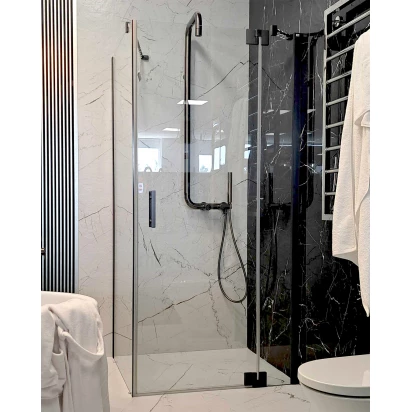 Kabina prysznicowa prostokątna 90x100 Kermi FILIA FXTWD09020.GRAF.MET.PK,FX1WR10020.GRAF.MET.PK