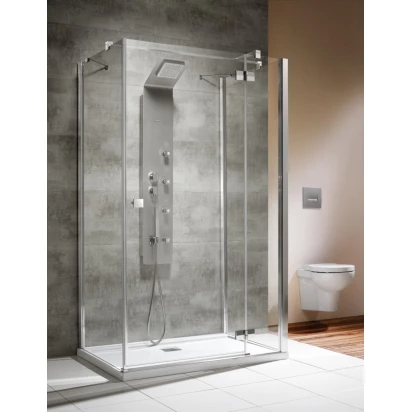 Kabina prysznicowa przyścienna 120x80 Radaway ALMATEA KDJ+S 31542-01-01R1,31542-01-01R2 prawa