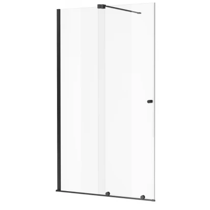 Kabina prysznicowa walk-in 120x200 cm, drzwi przesuwne Excellent ORTIGO KAEX.5012.K.1200.BL czarny mat